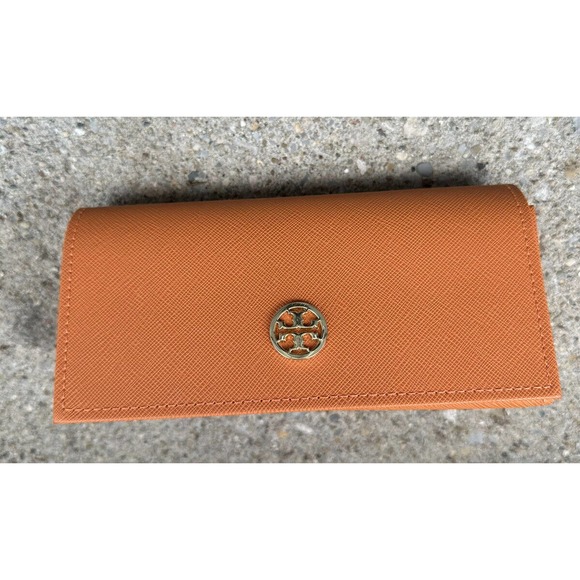 Tory Burch Accessories - Tory Burch Orange Sunglass Eyeglass Case Holder ONLY Snap Closure Never Used